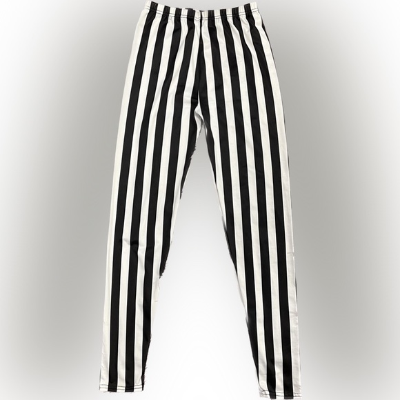 EBS Brand Striped Leggings, Size S. - Picture 2 of 2